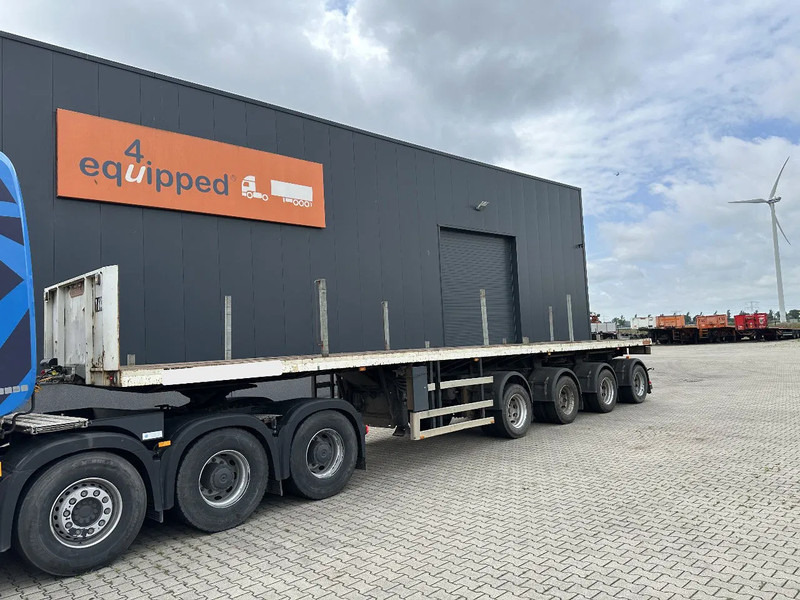 Nooteboom OVB-73-04, 73 tons 4-axle Ballast trailer, 3 hydraulic steering axles, 75% tyres, MOT 03/2026 - Semi-reboque plataforma/ Caixa aberta: foto 1 Nooteboom OVB-73-04, 73 tons 4-axle Ballast trailer, 3 hydraulic steering axles, 75% tyres, MOT 03/2026 - Semi-reboque plataforma/ Caixa aberta: foto 1
