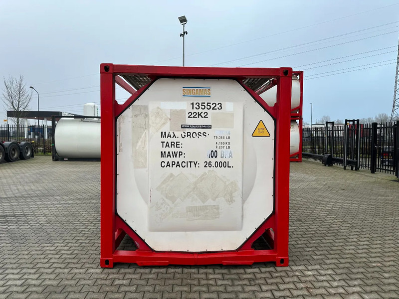 SINGAMAS 20FT ISO, 26.000L/1-COMP/3 BAFFELS/3 manholes, 5Y inspection: 06/2027 - Contentor cisterna: foto 5 SINGAMAS 20FT ISO, 26.000L/1-COMP/3 BAFFELS/3 manholes, 5Y inspection: 06/2027 - Contentor cisterna: foto 5