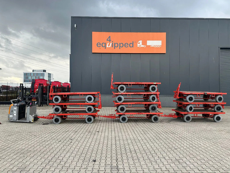 Still + 9x 2016 MAFI double-steered and connectable heavy-duty trailers with 6000kg loading capacity - Reboque plataforma/ Caixa aberta: foto 1 Still + 9x 2016 MAFI double-steered and connectable heavy-duty trailers with 6000kg loading capacity - Reboque plataforma/ Caixa aberta: foto 1