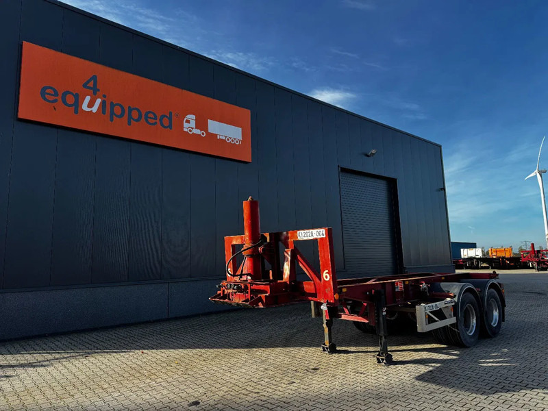 Van Hool 2 AXLE 20FT TIPPING-CHASSIS / TWIN-TIRES / BPW + DRUM / ALCOA / NL-trailer / APK - Semireboque transportador de contêineres/ Caixa móvel: foto 1 Van Hool 2 AXLE 20FT TIPPING-CHASSIS / TWIN-TIRES / BPW + DRUM / ALCOA / NL-trailer / APK - Semireboque transportador de contêineres/ Caixa móvel: foto 1