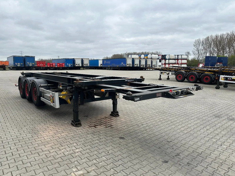 Van Hool 20FT Tipping-chassis, ADR (EX/II, EX/III, FL, AT, OX), SAF, 2 liftaxles - Semireboque transportador de contêineres/ Caixa móvel: foto 5 Van Hool 20FT Tipping-chassis, ADR (EX/II, EX/III, FL, AT, OX), SAF, 2 liftaxles - Semireboque transportador de contêineres/ Caixa móvel: foto 5
