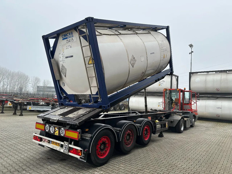 Van Hool 20FT Tipping-chassis, ADR (EX/II, EX/III, FL, AT), SAF, 2 liftaxles - Semireboque transportador de contêineres/ Caixa móvel: foto 4 Van Hool 20FT Tipping-chassis, ADR (EX/II, EX/III, FL, AT), SAF, 2 liftaxles - Semireboque transportador de contêineres/ Caixa móvel: foto 4