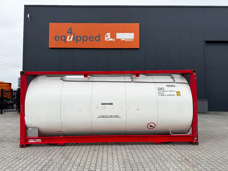 Welfit Oddy 20FT ISO, 24.990L / 1-COMP / 3 BAFFELS / T11 / 22K2 / 4 manholes / 5Y- + CSC-inspection valid until 04/2028 - Depósito de armazenamento: foto 2 Welfit Oddy 20FT ISO, 24.990L / 1-COMP / 3 BAFFELS / T11 / 22K2 / 4 manholes / 5Y- + CSC-inspection valid until 04/2028 - Depósito de armazenamento: foto 2