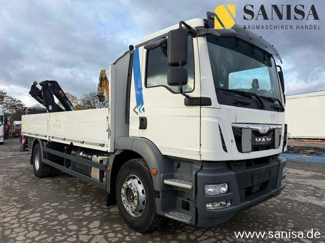 Mercedes-Benz TGM 18.340/Kran Hiab 099 E-2 HIDUO - Camião de caixa aberta/ Plataforma: foto 1 Mercedes-Benz TGM 18.340/Kran Hiab 099 E-2 HIDUO - Camião de caixa aberta/ Plataforma: foto 1