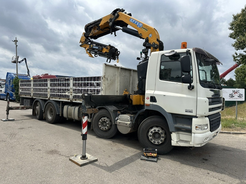 DAF CF 85.360 8x2 + CRANE (25m!) EFFER 305 6S + JIB 4S + ROTATOR - PLATORM 7m60 - LIFT + STEERING AXLE - EURO 5 - BE - Caminhão grua: foto 2 DAF CF 85.360 8x2 + CRANE (25m!) EFFER 305 6S + JIB 4S + ROTATOR - PLATORM 7m60 - LIFT + STEERING AXLE - EURO 5 - BE - Caminhão grua: foto 2