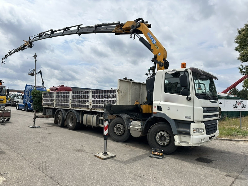 DAF CF 85.360 8x2 + CRANE (25m!) EFFER 305 6S + JIB 4S + ROTATOR - PLATORM 7m60 - LIFT + STEERING AXLE - EURO 5 - BE - Caminhão grua: foto 1 DAF CF 85.360 8x2 + CRANE (25m!) EFFER 305 6S + JIB 4S + ROTATOR - PLATORM 7m60 - LIFT + STEERING AXLE - EURO 5 - BE - Caminhão grua: foto 1