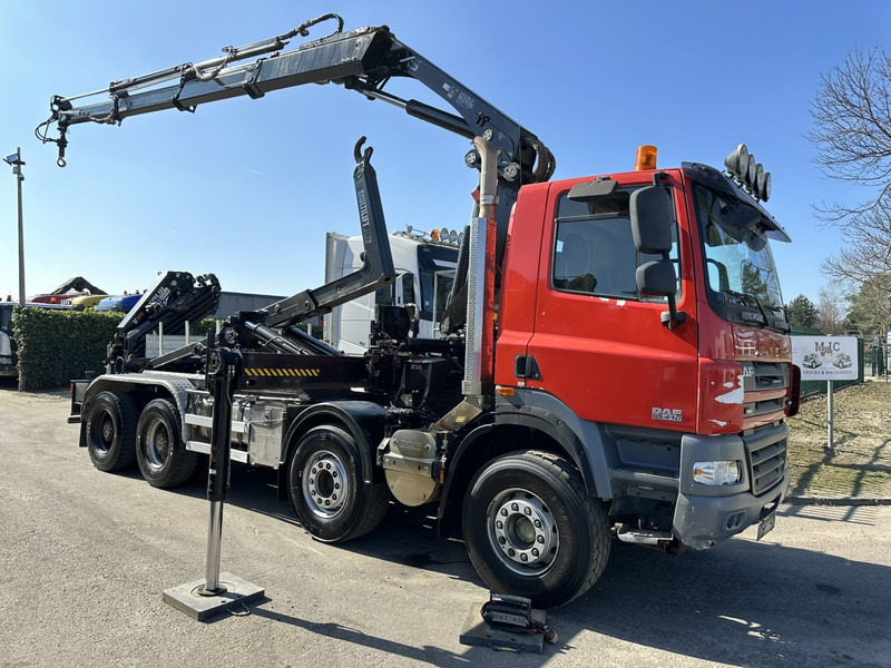 DAF CF 85.410 8x4 HOOKLIFT + CRANE HIAB 244 EP-3 HIDUO - Radio - Rotator - RETARDER - EURO 4 - BIG AXLES HUB REDUCTION - Caminhão polibenne, Caminhão grua: foto 1 DAF CF 85.410 8x4 HOOKLIFT + CRANE HIAB 244 EP-3 HIDUO - Radio - Rotator - RETARDER - EURO 4 - BIG AXLES HUB REDUCTION - Caminhão polibenne, Caminhão grua: foto 1
