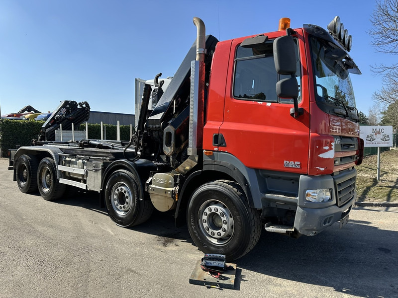 DAF CF 85.410 8x4 HOOKLIFT + CRANE HIAB 244 EP-3 HIDUO - Radio - Rotator - RETARDER - EURO 4 - BIG AXLES HUB REDUCTION - Caminhão polibenne, Caminhão grua: foto 2 DAF CF 85.410 8x4 HOOKLIFT + CRANE HIAB 244 EP-3 HIDUO - Radio - Rotator - RETARDER - EURO 4 - BIG AXLES HUB REDUCTION - Caminhão polibenne, Caminhão grua: foto 2