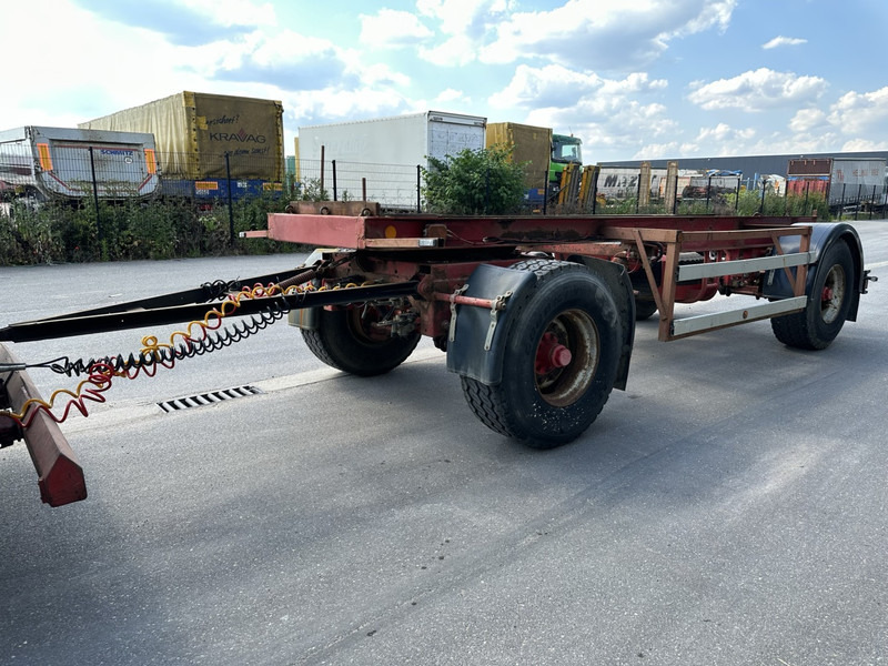 DEOM - SCHMIT R202P 2-AS CONTAINER TRANSPORT - BPW - GOEDE BANDEN - LUCHTVERING - BELGISCHE PAPIEREN - Reboque transportador de contêineres/ Caixa móvel: foto 3 DEOM - SCHMIT R202P 2-AS CONTAINER TRANSPORT - BPW - GOEDE BANDEN - LUCHTVERING - BELGISCHE PAPIEREN - Reboque transportador de contêineres/ Caixa móvel: foto 3