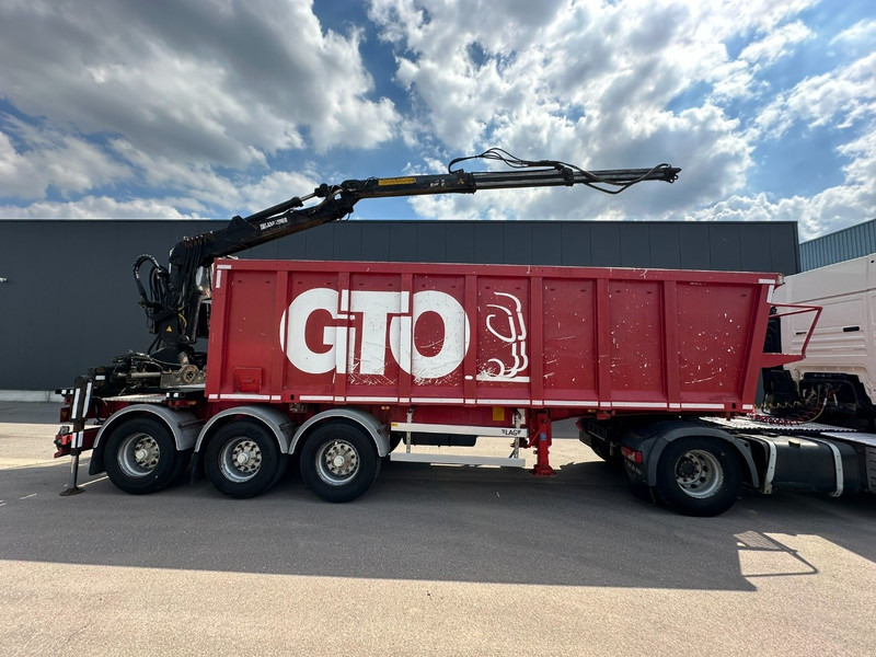 LAG 3-AXLES ALU BOX + CRANE JONSORED 1090 DT-CORTO + CABIN - 2x EXTENDABLE - 5/6 F - BELGIAN PAPERS - Semi-reboque plataforma/ Caixa aberta: foto 3 LAG 3-AXLES ALU BOX + CRANE JONSORED 1090 DT-CORTO + CABIN - 2x EXTENDABLE - 5/6 F - BELGIAN PAPERS - Semi-reboque plataforma/ Caixa aberta: foto 3
