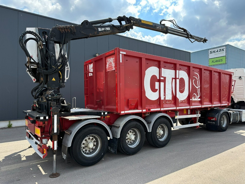 LAG 3-AXLES ALU BOX + CRANE JONSORED 1090 DT-CORTO + CABIN - 2x EXTENDABLE - 5/6 F - BELGIAN PAPERS - Semi-reboque plataforma/ Caixa aberta: foto 2 LAG 3-AXLES ALU BOX + CRANE JONSORED 1090 DT-CORTO + CABIN - 2x EXTENDABLE - 5/6 F - BELGIAN PAPERS - Semi-reboque plataforma/ Caixa aberta: foto 2