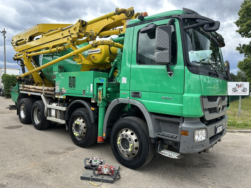 Mercedes-Benz ACTROS 3241 8x4 PUMI PM M 21-3 (21m) Putzmeister - *238.000km* / 1586H - EPS - BLADVERING / NAAFREDUCTIE - Caminhão betoneira: foto 1 Mercedes-Benz ACTROS 3241 8x4 PUMI PM M 21-3 (21m) Putzmeister - *238.000km* / 1586H - EPS - BLADVERING / NAAFREDUCTIE - Caminhão betoneira: foto 1