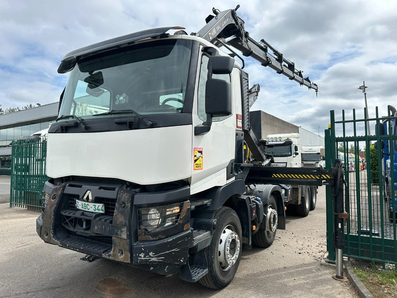 Renault C460 8x4 HOOKLIFT + CRANE HIAB 288 E-6 HIDUO - RADIO - 5/6 F - STEEL SPRING / HUB REDUCTION - Caminhão polibenne, Caminhão grua: foto 3 Renault C460 8x4 HOOKLIFT + CRANE HIAB 288 E-6 HIDUO - RADIO - 5/6 F - STEEL SPRING / HUB REDUCTION - Caminhão polibenne, Caminhão grua: foto 3