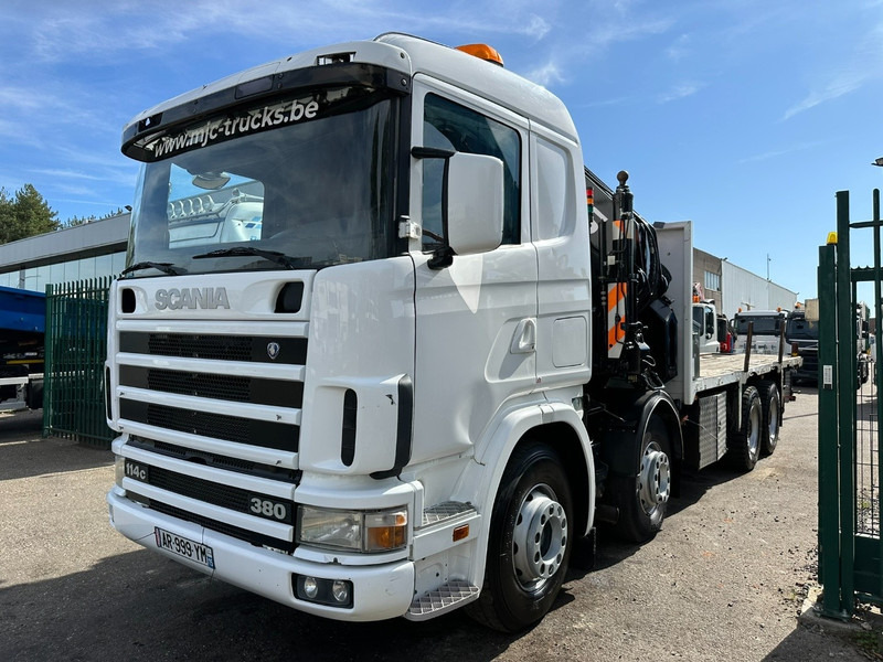 Scania 114C-380 8x4 + CRANE HIAB 700 E-5 - PLATFORM 6m80 + TWISTLOCKS - MANUAL - RETARDER - STEEL SPRING / BIG AXLE HUB REDUCTION - AP ACHSEN - Caminhão grua: foto 3 Scania 114C-380 8x4 + CRANE HIAB 700 E-5 - PLATFORM 6m80 + TWISTLOCKS - MANUAL - RETARDER - STEEL SPRING / BIG AXLE HUB REDUCTION - AP ACHSEN - Caminhão grua: foto 3