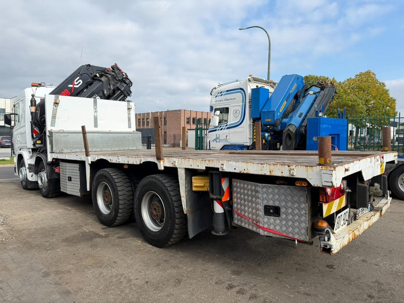 Scania 114C-380 8x4 PRITSCHE + KRAN HIAB 700 E-5 - PLATFORM 6m80 + TWISTLOCKS - MANUAL - RETARDER - STEEL SPRING / BIG AXLE HUB REDUCTION  - AP ACHSEN - Camião de caixa aberta/ Plataforma, Caminhão grua: foto 5 Scania 114C-380 8x4 PRITSCHE + KRAN HIAB 700 E-5 - PLATFORM 6m80 + TWISTLOCKS - MANUAL - RETARDER - STEEL SPRING / BIG AXLE HUB REDUCTION  - AP ACHSEN - Camião de caixa aberta/ Plataforma, Caminhão grua: foto 5