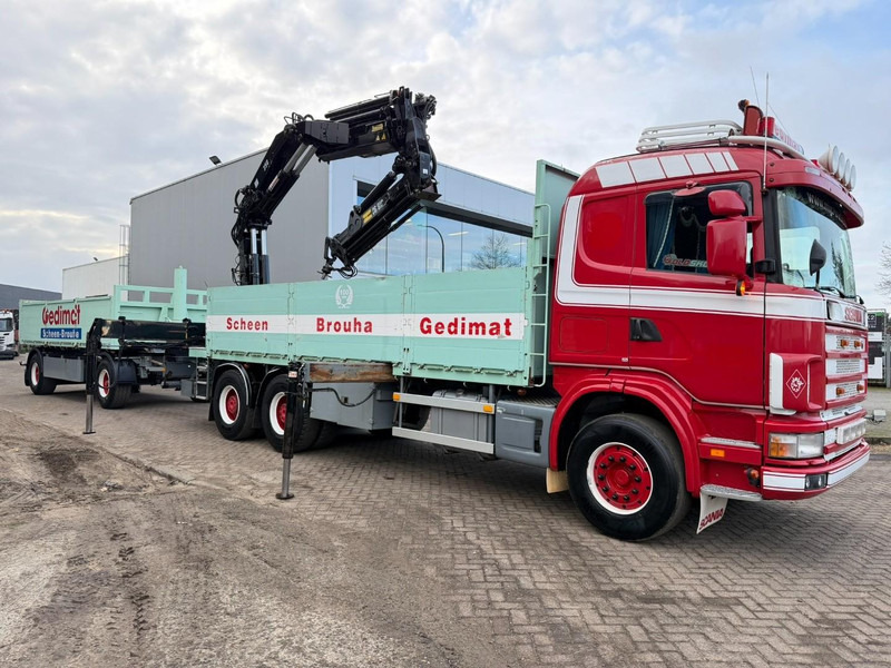 Scania 164L-480 V8 6x4 + CRANE HIAB 350-4 + JIB 90-4 - *TOP CONDITION* - ROTATOR - RADIO - RETARDER - STEEL SPRING / HUB REDUCTION - BE TRUCK - Caminhão grua: foto 1 Scania 164L-480 V8 6x4 + CRANE HIAB 350-4 + JIB 90-4 - *TOP CONDITION* - ROTATOR - RADIO - RETARDER - STEEL SPRING / HUB REDUCTION - BE TRUCK - Caminhão grua: foto 1
