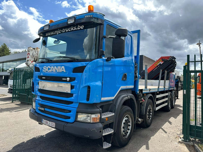 Scania G440 8x4 + (26.5m!) CRANE PALFINGER PK78002 SH G 8x + 1 + WINCH - PLATFORM 6m25 - MANUAL - HUB REDUCTION - STEEL SPRING - EURO 5 - BE TRUCK - Caminhão grua: foto 3 Scania G440 8x4 + (26.5m!) CRANE PALFINGER PK78002 SH G 8x + 1 + WINCH - PLATFORM 6m25 - MANUAL - HUB REDUCTION - STEEL SPRING - EURO 5 - BE TRUCK - Caminhão grua: foto 3