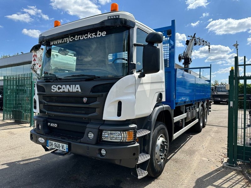 Scania P410 6x4 + CRANE HIAB 166 ES-4 - RETARDER - ROTATOR - PLATFORM 6m80 - BIG AXLES HUB REDUCTION - STEEL SPRING - Caminhão grua: foto 4 Scania P410 6x4 + CRANE HIAB 166 ES-4 - RETARDER - ROTATOR - PLATFORM 6m80 - BIG AXLES HUB REDUCTION - STEEL SPRING - Caminhão grua: foto 4