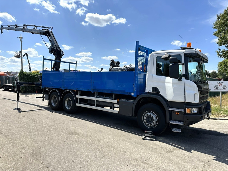 Scania P410 6x4 + CRANE HIAB 166 ES-4 - RETARDER - ROTATOR - PLATFORM 6m80 - BIG AXLES HUB REDUCTION - STEEL SPRING - Caminhão grua: foto 2 Scania P410 6x4 + CRANE HIAB 166 ES-4 - RETARDER - ROTATOR - PLATFORM 6m80 - BIG AXLES HUB REDUCTION - STEEL SPRING - Caminhão grua: foto 2