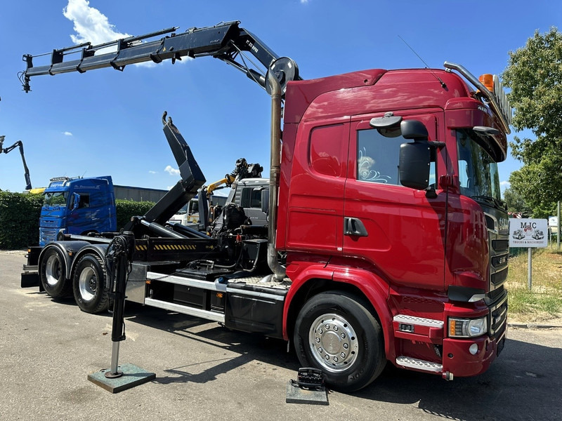Scania R580 6X2 V8 HOOKLIFT + CRANE HIAB 211 E-4 HIPRO - ROTATOR - RETARDER - ALCOA ALU - RADIO - NL TRUCK - Caminhão polibenne, Caminhão grua: foto 1 Scania R580 6X2 V8 HOOKLIFT + CRANE HIAB 211 E-4 HIPRO - ROTATOR - RETARDER - ALCOA ALU - RADIO - NL TRUCK - Caminhão polibenne, Caminhão grua: foto 1