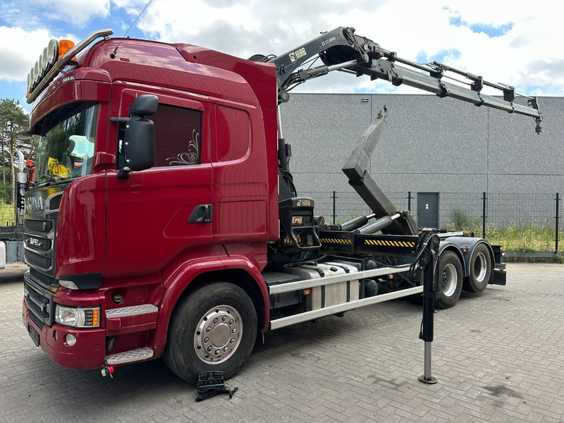 Scania R580 6X2 V8 HOOKLIFT + CRANE HIAB 211 E-4 HIPRO - ROTATOR - RETARDER - RADIO - NL TRUCK - Caminhão polibenne, Caminhão grua: foto 3 Scania R580 6X2 V8 HOOKLIFT + CRANE HIAB 211 E-4 HIPRO - ROTATOR - RETARDER - RADIO - NL TRUCK - Caminhão polibenne, Caminhão grua: foto 3