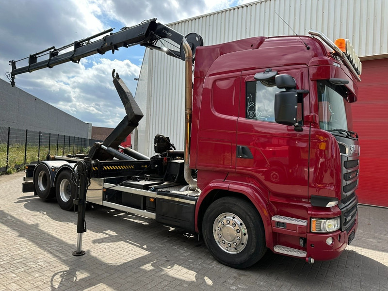Scania R580 6X2 V8 HOOKLIFT + CRANE HIAB 211 E-4 HIPRO - ROTATOR - RETARDER - RADIO - NL TRUCK - Caminhão polibenne, Caminhão grua: foto 1 Scania R580 6X2 V8 HOOKLIFT + CRANE HIAB 211 E-4 HIPRO - ROTATOR - RETARDER - RADIO - NL TRUCK - Caminhão polibenne, Caminhão grua: foto 1