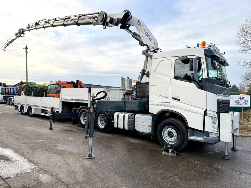 Volvo FH 460 6X4 + CRANE COPMA 530.7 + FlY-JIB 3 + A&C NOYENS LOWLOADER - 2x HYDR STEERING AXLES - Caminhão grua: foto 1 Volvo FH 460 6X4 + CRANE COPMA 530.7 + FlY-JIB 3 + A&C NOYENS LOWLOADER - 2x HYDR STEERING AXLES - Caminhão grua: foto 1