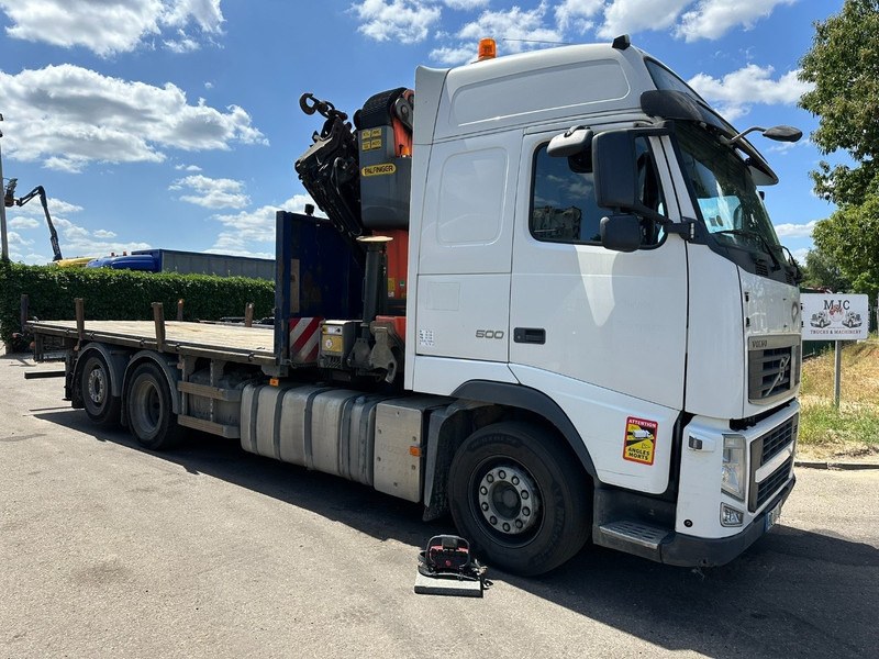 Volvo FH 500 6X2 PRITSCHE + KRAN PALFINGER PK50002 E 5x - RETARDER - PLATFORM 6m20 - TWISTLOCKS 20' - 561.000km - EURO 5 - Camião de caixa aberta/ Plataforma, Caminhão grua: foto 1 Volvo FH 500 6X2 PRITSCHE + KRAN PALFINGER PK50002 E 5x - RETARDER - PLATFORM 6m20 - TWISTLOCKS 20' - 561.000km - EURO 5 - Camião de caixa aberta/ Plataforma, Caminhão grua: foto 1