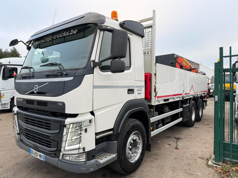 Volvo FM 420 6x4 BAUSTOFF + KRAN PALFINGER PK18502 SH B (3x) - ROTATOR - 5/6 F - TÜV 05/2026 - CG FR - PLATFORM 6m50 - I-Shift - 325.000km - STEEL SPRING / HUB REDUCTI - Camião de caixa aberta/ Plataforma, Caminhão grua: foto 2 Volvo FM 420 6x4 BAUSTOFF + KRAN PALFINGER PK18502 SH B (3x) - ROTATOR - 5/6 F - TÜV 05/2026 - CG FR - PLATFORM 6m50 - I-Shift - 325.000km - STEEL SPRING / HUB REDUCTI - Camião de caixa aberta/ Plataforma, Caminhão grua: foto 2