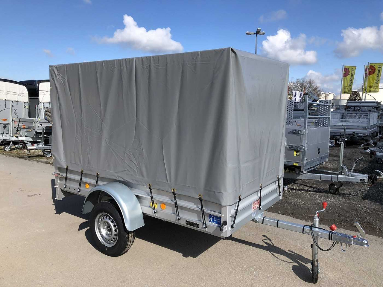 KOCH U4 mit Plane 1100 grau Kastenanhänger ungebremst - Reboque para carros: foto 3 KOCH U4 mit Plane 1100 grau Kastenanhänger ungebremst - Reboque para carros: foto 3