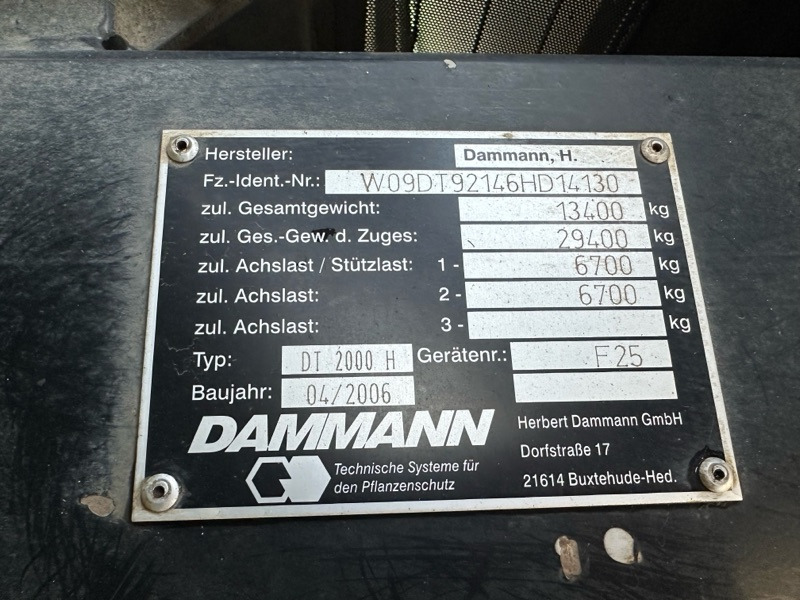 Dammann Trac DT 2000 H - Pulverizador automotor: foto 2 Dammann Trac DT 2000 H - Pulverizador automotor: foto 2