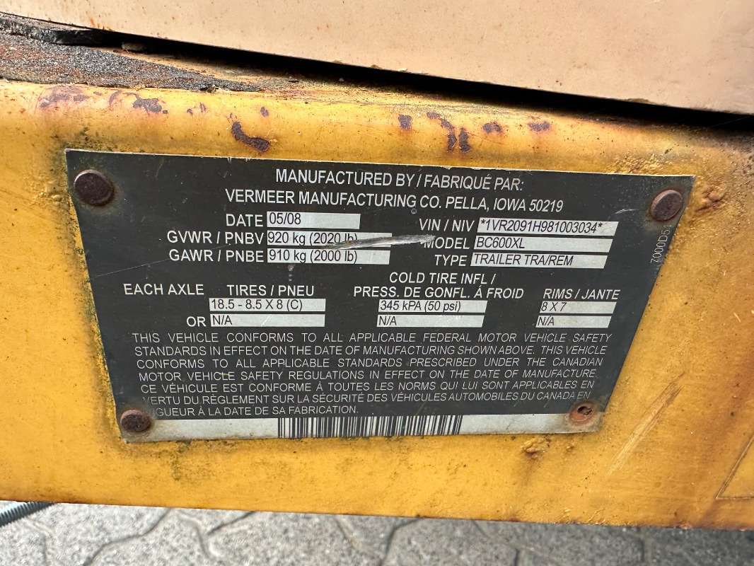 Vermeer BC 600XL - Gadanheira: foto 5 Vermeer BC 600XL - Gadanheira: foto 5