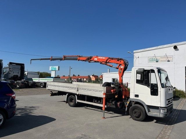 Iveco ML 75 E Pritsche mit Atlas Ladekran 60.1 - Camião de caixa aberta/ Plataforma, Caminhão grua: foto 2 Iveco ML 75 E Pritsche mit Atlas Ladekran 60.1 - Camião de caixa aberta/ Plataforma, Caminhão grua: foto 2