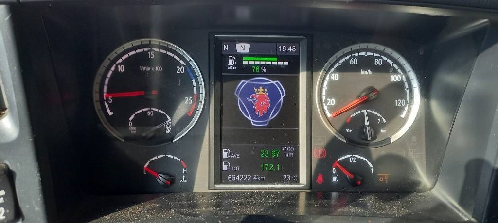 Caminhão transportador de contêineres/ Caixa móvel Scania R 490 LB, 6x2*4, EURO 6, 360 KW: foto 18