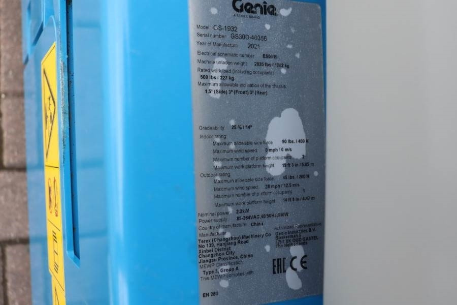 Genie GS1932 E-Drive New And Available Directly From Sto - Plataforma de Tijera/ Plataforma de tesoura: foto 5 Genie GS1932 E-Drive New And Available Directly From Sto - Plataforma de Tijera/ Plataforma de tesoura: foto 5