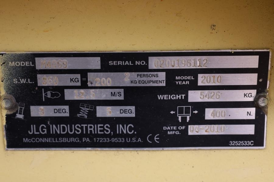 Plataforma de Tijera/ Plataforma de tesoura JLG M4069 Hybrid, 14.2m Working Height, 360kg Capacity: foto 6