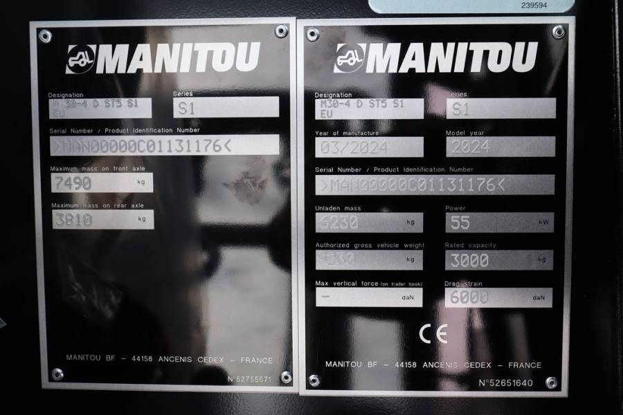 Manitou M30-4 Valid inspection, *Guarantee! Diesel, 4x4 D - Empilhador todo-o-terreno: foto 4 Manitou M30-4 Valid inspection, *Guarantee! Diesel, 4x4 D - Empilhador todo-o-terreno: foto 4