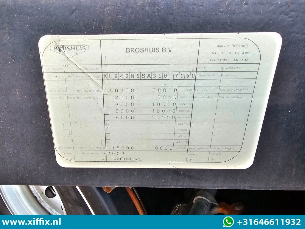 Semireboque baixa Broshuis 4-ass. Uitschuifbare semi dieplader / 2x naloop gestuurd: foto 14