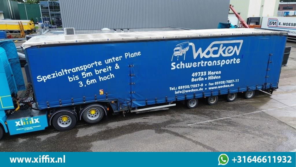 Dinkel 4-ass. Semi dieplader met elektrische huifopbouw / 2x naloop gestuurd - Semireboque baixa: foto 1 Dinkel 4-ass. Semi dieplader met elektrische huifopbouw / 2x naloop gestuurd - Semireboque baixa: foto 1
