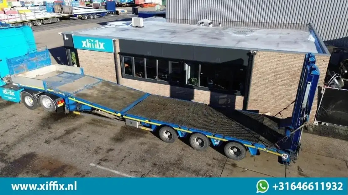 Faymonville 3-ass. Semi dieplader met dubbele hydr. Kleppen en hydr. Verstelbare - Semireboque baixa: foto 1 Faymonville 3-ass. Semi dieplader met dubbele hydr. Kleppen en hydr. Verstelbare - Semireboque baixa: foto 1