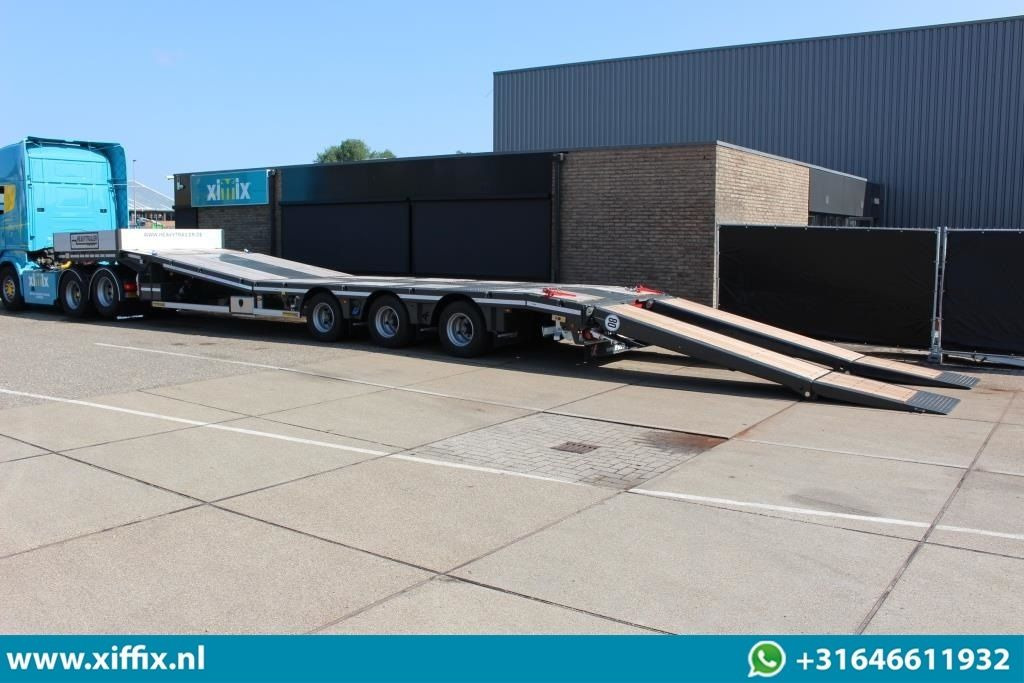 Faymonville TE Huur 3-ass. Semi dieplader met dubbele hydr. Kleppen en hefbed / - Semireboque baixa: foto 5 Faymonville TE Huur 3-ass. Semi dieplader met dubbele hydr. Kleppen en hefbed / - Semireboque baixa: foto 5