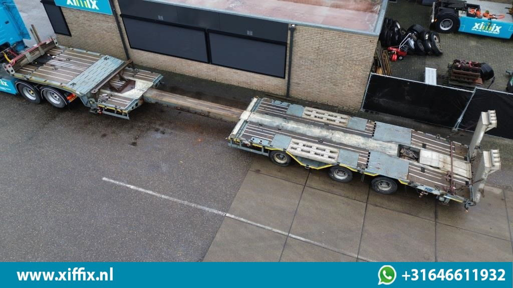 Meusburger 3-ass. Uitschuifbare semi dieplader met aluminium kleppen en wielkuip - Semireboque baixa: foto 2 Meusburger 3-ass. Uitschuifbare semi dieplader met aluminium kleppen en wielkuip - Semireboque baixa: foto 2