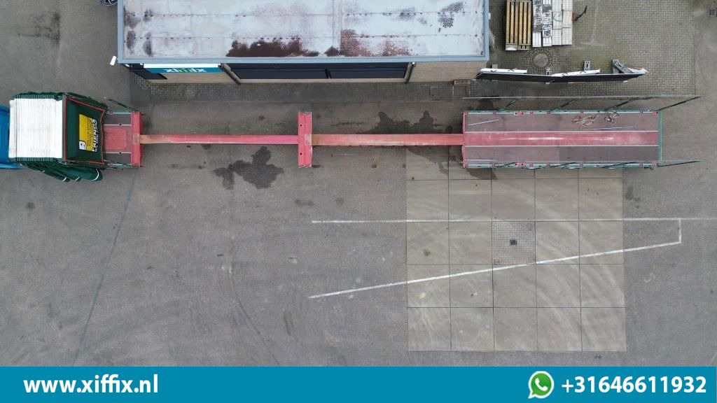 Semi-reboque plataforma/ Caixa aberta Meusburger 3-ass. Vlakke dubbel 2x uitschuifbare oplegger met huifopbouw / 3x ge: foto 6