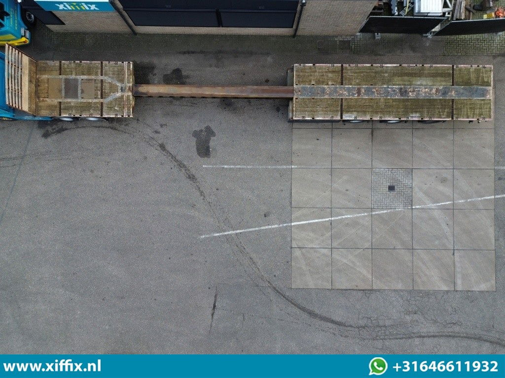 Meusburger 3-ass. Vlakke uitschuifbare oplegger / 3x gestuurd - Semi-reboque plataforma/ Caixa aberta: foto 3 Meusburger 3-ass. Vlakke uitschuifbare oplegger / 3x gestuurd - Semi-reboque plataforma/ Caixa aberta: foto 3