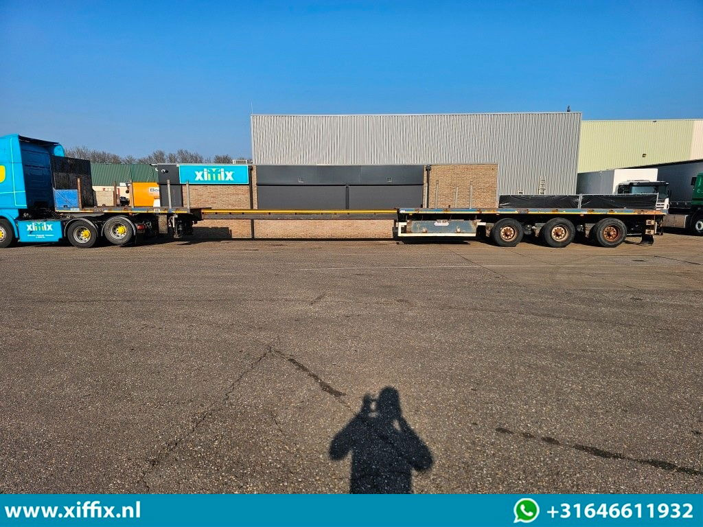 Semi-reboque plataforma/ Caixa aberta Nooteboom 3-ass. Vlakke uitschuifbare oplegger / 3x gestuurd: foto 13 Semi-reboque plataforma/ Caixa aberta Nooteboom 3-ass. Vlakke uitschuifbare oplegger / 3x gestuurd: foto 13