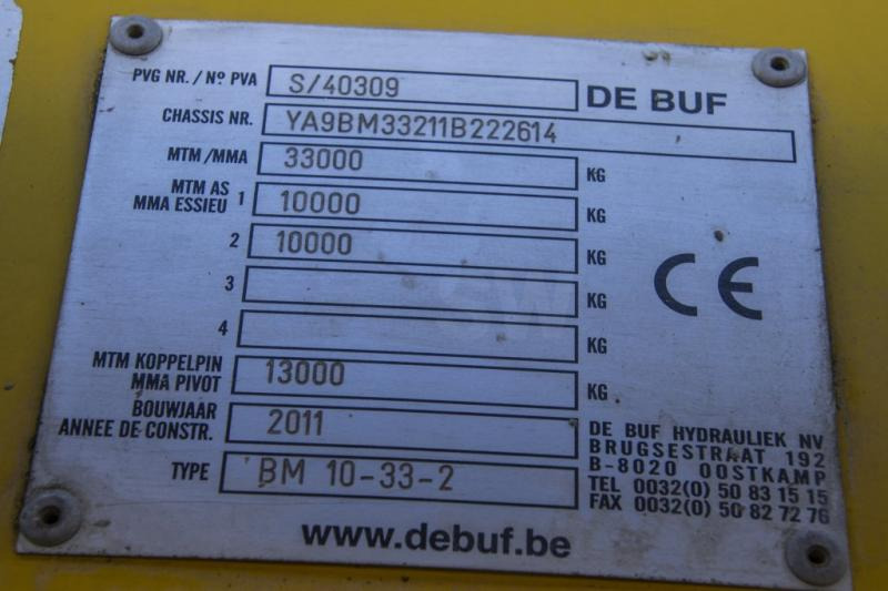 Semi-reboque betoneira DE BUF MIXER/MALAXEUR/MISCHER-10M3 (gestuurd/gelenkt/dir./steering): foto 7