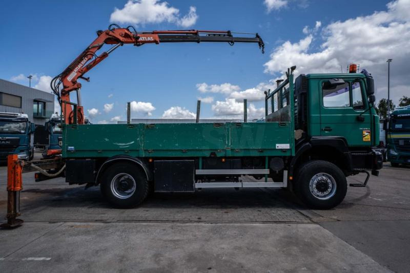 MAN FE 310A-4X4+ATLAS 105.1 A3 - Camião de caixa aberta/ Plataforma, Caminhão grua: foto 3 MAN FE 310A-4X4+ATLAS 105.1 A3 - Camião de caixa aberta/ Plataforma, Caminhão grua: foto 3