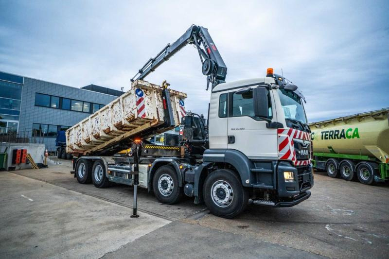 MAN TGS 32.420 BL + HIAB X-HIDUO 188/3x - Caminhão polibenne, Caminhão grua: foto 2 MAN TGS 32.420 BL + HIAB X-HIDUO 188/3x - Caminhão polibenne, Caminhão grua: foto 2