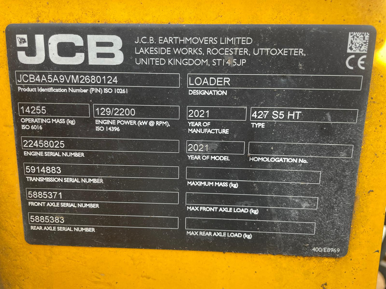 Carregadeira de rodas JCB 427 HT S5: foto 9 Carregadeira de rodas JCB 427 HT S5: foto 9