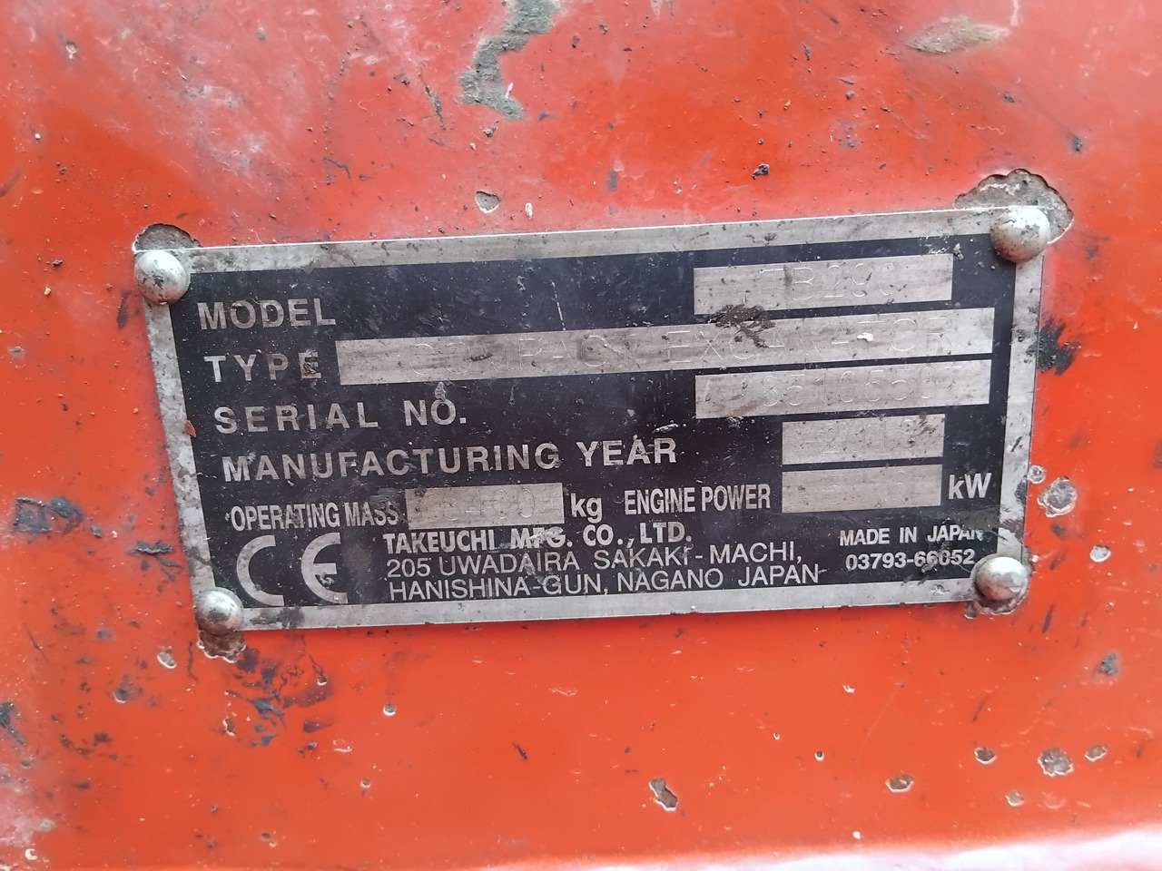 Locação de  TAKEUCHI TB290 TAKEUCHI TB290: foto 16